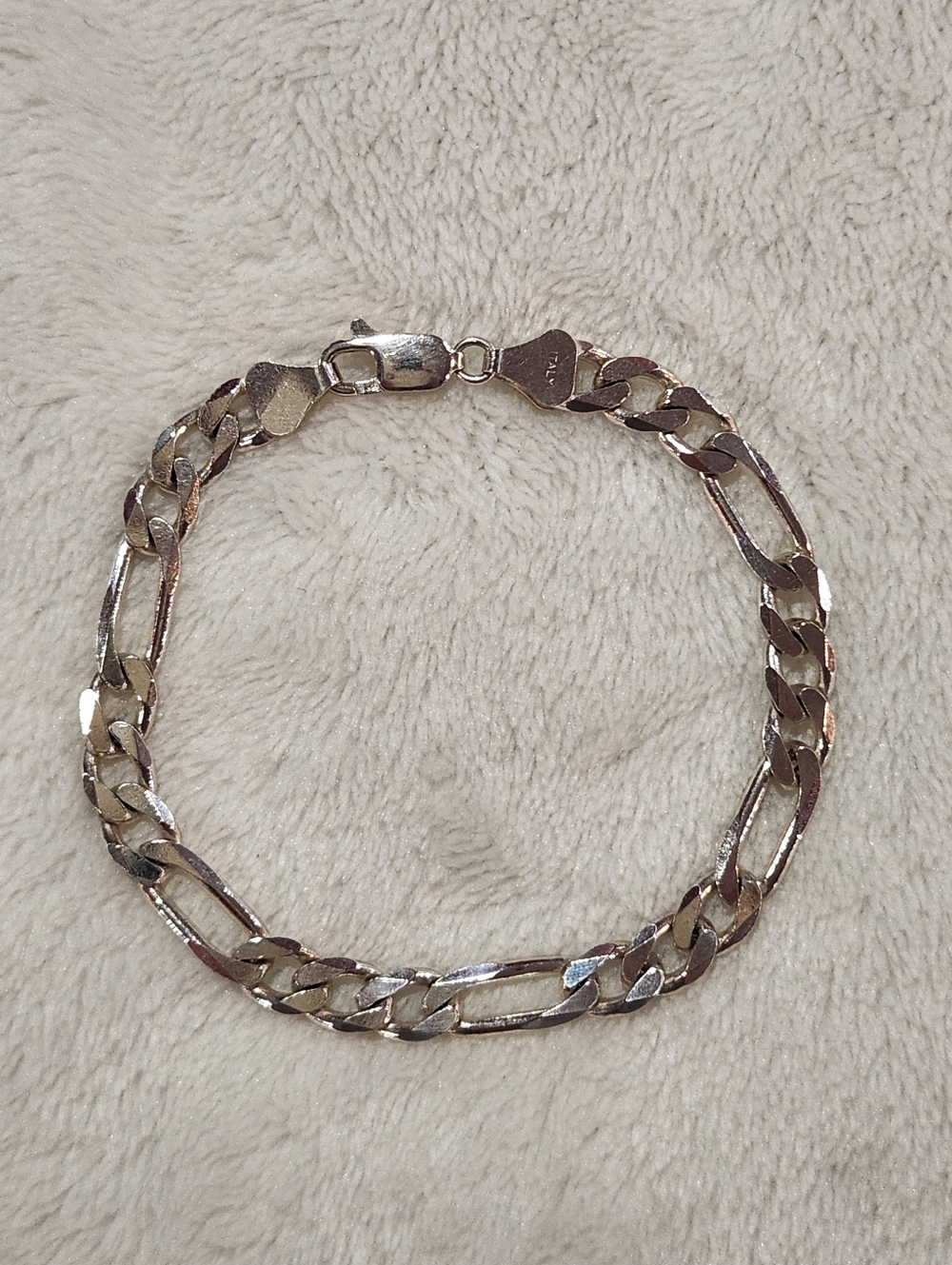 Sterling Silver Figaro Chain Bracelet - Picture 2 of 10